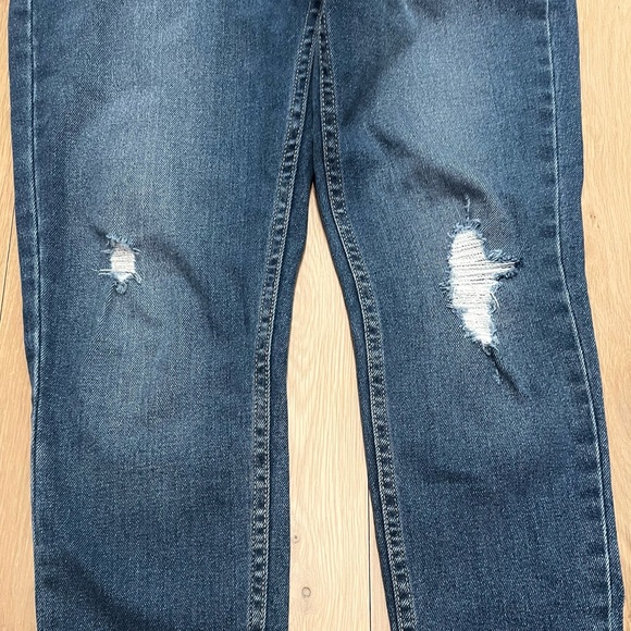 Levi's 721 Vintage High Rise Skinny Ankle Distressed Denim Jeans Blue Size 27 - Picture 9 of 16